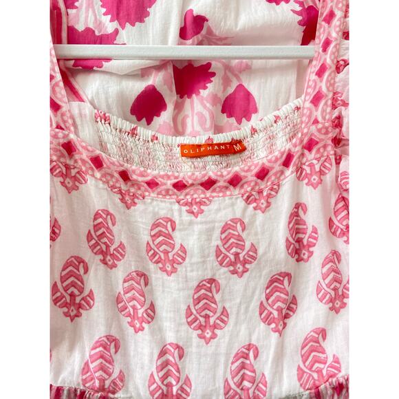 Oliphant Pink and White Midi Dress - Picture 7 of 8